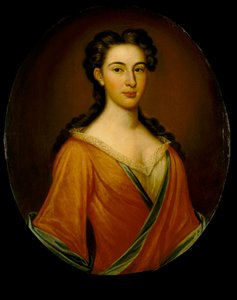 Sra. Edmund Nelson (1698-1789), c.1720 (óleo sobre tela) de British School