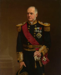 Retrato do Almirante Sir Richard Vesey Hamilton (1829-1912) de British School