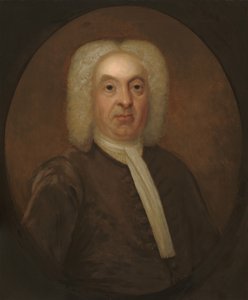 Retrato de um Cavalheiro, c.1720-1740 (óleo sobre tela) de British School