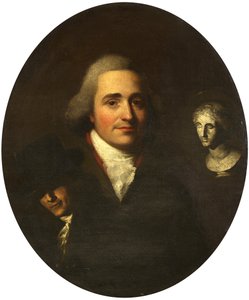 Retrato de um Escultor, c.1765 (óleo sobre tela) de British School