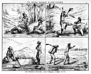 O negócio de mineração em quatro imagens, século 1937.