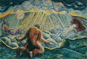 Tornar-se e morrer, c.1920 (óleo sobre tela)