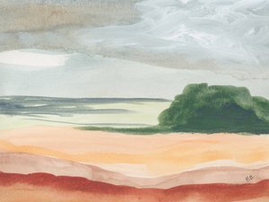 Paisagem desértica abstrata
