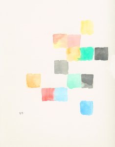Blocos de cores pastel de Bronwyn Baker