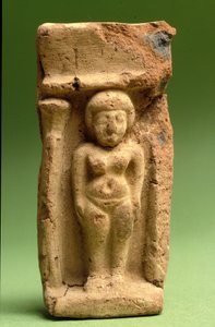 Estatueta de Asherah, cananeu, 999-600 aC (argila)