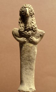 Estatueta de Asherah, cananeu, 999-600 aC (argila)