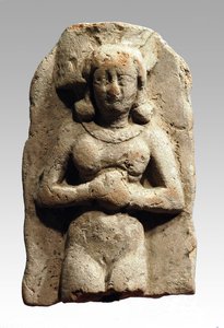 Estatueta de Asherah, cananeu, 999-600 aC (argila)