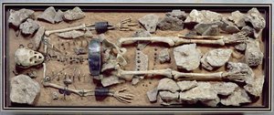 Túmulo feminino ricamente dotado de Molzbach bei Huenfeld de Bronze Age