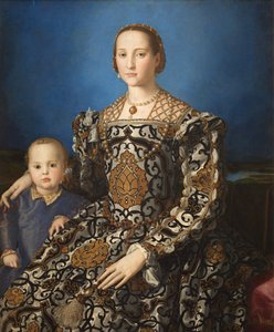 Italiano: Ritratto di Eleonora di Toledo col figlio Giovanni Retrato de Eleanor de Toledo e do seu filho Giovanni de