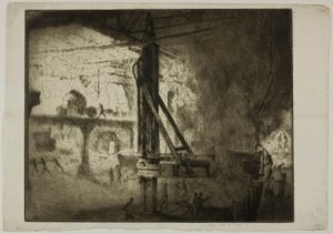 Chicago - Conversores Bessemer, Illinois Steel Co. de Bror Julius Olsson Nordfeldt