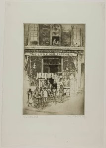 Chicago - The Little Hub, South Clark e Harrison Sts de Bror Julius Olsson Nordfeldt