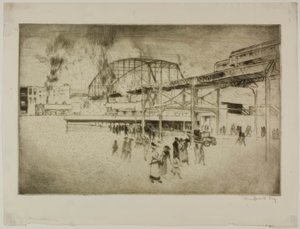 Chicago - Woodlawn, 63rd St. e Jackson Park de Bror Julius Olsson Nordfeldt