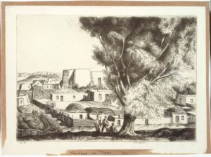 Ranchos de Taos de Bror Julius Olsson Nordfeldt