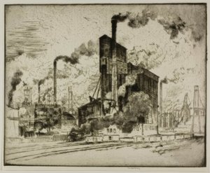 O Grande Elevador de Bror Julius Olsson Nordfeldt