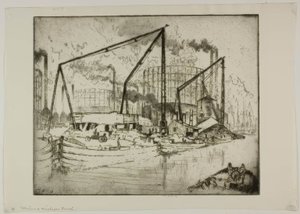 O Canal Illinois  Michigan de Bror Julius Olsson Nordfeldt