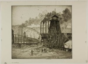 A Torre de Água de Bror Julius Olsson Nordfeldt