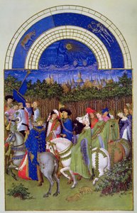 Facsimile de Maio: Courtly Figures on Horseback, de 