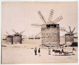 Moulins a Alexandria - fotografia dos irmãos Zangali, final do século XIX
