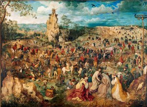Cristo carregando a cruz, 1564 de Bruegel