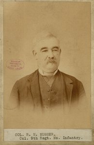Richard H. Musser, Coronel, 9.o de Infantaria do Missouri (Confederado) de Brunswick J. Sharer