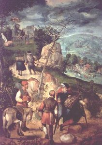 O Sacrifício de Abraão (óleo sobre painel)