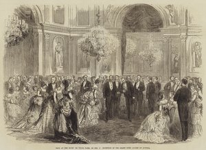 Baile no Hotel de Ville, Paris, em 17 de fevereiro, Recepção do Grão-Duque Albert da Áustria