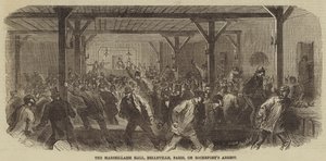 A Marselhesa Hall, Belleville, Paris, em Rocheforts Arrest de Burn Smeeton
