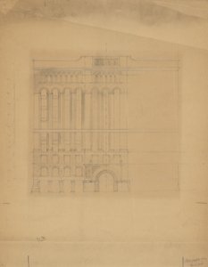 Edifício Mills, São Francisco, Califórnia, Esboço de Design de Burnham and Root