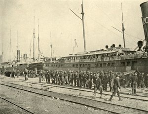 13a infantaria após a broca, guerra hispano-americana, junho de 1898, 1899. de Burr McIntosh