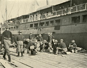 13a infantaria no café da manhã, guerra hispano-americana, 11 de junho de 1898, 1899.