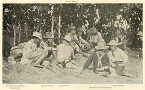 Conferência Após Rough Riders Battle, Guerra Hispano-Americana, junho de 1898, 1899.