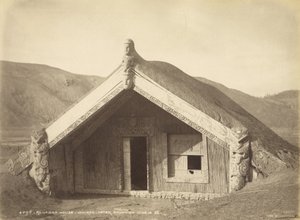 Conselho da Câmara - Wairoa - Após a Erupção Jun 10.86, julho de 1886 (albumen print)