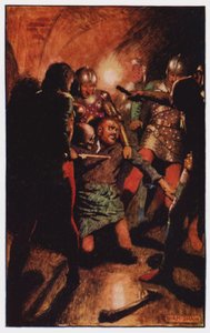 Ilustração para The Cloister and The Hearth de Charles Reade (cor litho) de Byam (after) Shaw