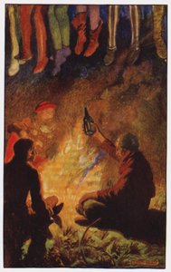 Ilustração para The Cloister and The Hearth de Charles Reade (cor litho) de Byam (after) Shaw