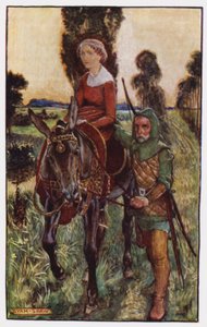 Ilustração para The Cloister and The Hearth de Charles Reade (cor litho) de Byam (after) Shaw