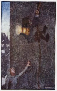 Ilustração para The Cloister and The Hearth de Charles Reade (cor litho) de Byam (after) Shaw