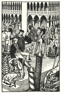 Ilustração para The Cloister and The Hearth de Charles Reade (litho)