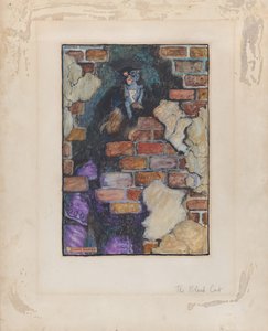 O Gato Preto, para “Contos de Mistério Selecionados”, de Edgar Allan Poe, 1909, 1909.