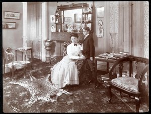 Um quarto no Hotel Cadillac, 1907 (impressão em gelatina de prata)