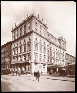 Hotel Delmonico na 44th Street e 5th Avenue, Nova York, 1898 (impressão em gelatina de prata)