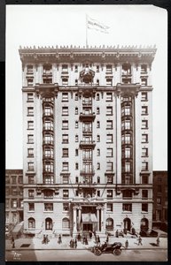 Hotel Woodstock em 127 West 43rd Street, Nova York, 1907 (impressão em gelatina de prata) de Byron Company