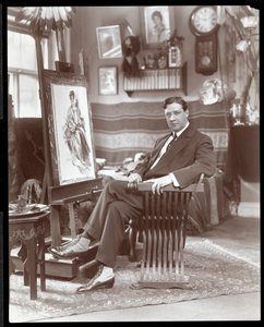 Sr. Harrison Fisher, 1905 (impressão em gelatina de prata) de Byron Company