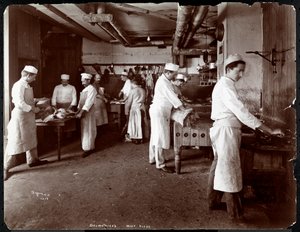 A casa de carne no Hotel Delmonico, 1902 (impressão de gelatina de prata)
