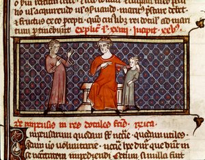 Adopção de uma criança (miniatura de Byzantine