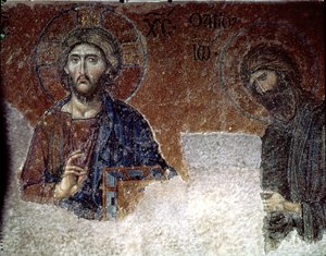 Cristo e São João Batista em Hagia Sophia (mosaico)