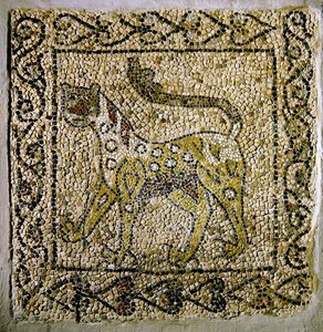 Pantera Pintada, 1213 (mosaico) de Byzantine