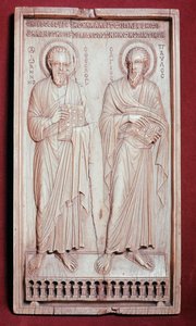 São Pedro e São Paulo (elemento díptico de marfim de Byzantine