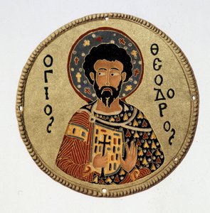 São Teodoro (Teodoro) - in Fac simile in "História e monumentos dos emal bizantinos" de N Kondakow de Byzantine Byzantine