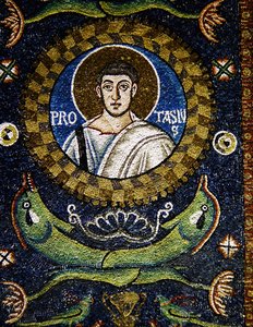 São Protásio (mosaico) de Byzantine School