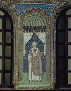 Ursicino, bispo de Ravenna (mosaico) de Byzantine School